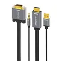mbeat MB-XCB-HDVGAUX18 ToughLink 1.8m HDMI to VGA Cable with USB Power & 3.5mm Audio