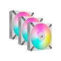 Corsair CO-9050158-WW iCUE AF120 RGB ELITE 120mm PWM White Fan - Three Pack with Lighting Node