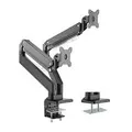 Brateck LDT23-C024 Dual Arm Full Extension Gas Spring Monitor Mount - 17"-35"