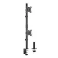 Brateck LDT57-C02V Vertical Pole Mounted Dual Screen Monitor Mount - 17" - 32" (Avail: In Stock )