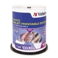 Verbatim 95153 DVD-R 4.7GB White InkJet Printable 100 Pack