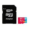 Silicon SP128GBSTXDV3V1NSP Power Superior Gaming 128GB microSDXC UHS-I/U3 Memory Card with Adapter (Avail: In Stock )