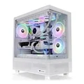 Thermaltake CA-1Y7-00M6WN-00 View 270 TG Tempered Glass ARGB Mid Tower Case - White