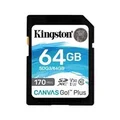 Kingston SDG3/64GB 64GB Canvas Go Plus UHS-I Class 10 Memory Card