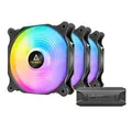 Antec F12 Racing ARGB 3PK F12 Racing ARGB 120mm PWM Case Fan - 3 Pack with Controller