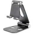 StarTech USPTLSTNDB Phone and Tablet Stand - Universal Adjustable Smartphone Stand