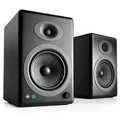 Audioengine A5+BT - BLK A5+ Wireless Powered Bookshelf Speakers - Black Satin (Avail: In Stock )