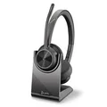 HP 77Z32AA Poly Voyager 4320 MS Stereo Bluetooth Business Headset (Stand & USB-C Dongle)