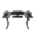 Eureka ERK-U71-B U71-B 75" U-Shaped Standing Desk with Convertible Shelves - Black (Avail: In Stock )