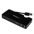 StarTech USB3SMDOCKHV Travel Docking Station for Laptops - HDMI or VGA - USB 3.0