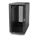 StarTech RK1836BKF 18U 19" Server Rack Cabinet 4 Post 6-32" Deep Mobile w/ Casters