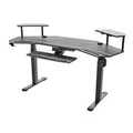 Eureka ERK-ES71-B Ergonomic 72" Studio Electric Standing Desk With Keyboard Tray (Avail: In Stock )
