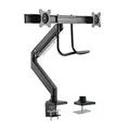 Brateck LDT23-C022 Dual Arm Full Extension Heavy-Duty Gas Spring Monitor Arm - 17"-32"