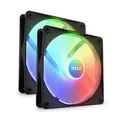 NZXT RF-C14DF-B1 F140 140mm RGB Core Case Fan with RGB Controller - Twin (Black) (Avail: In Stock )