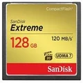 SanDisk SDCFXSB-128G 128GB Extreme CF CompactFlash Memory Card - 120MB/s