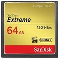 SanDisk SDCFXSB-064G 64GB Extreme CF CompactFlash Memory Card - 120MB/s
