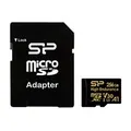 Silicon SP256GBSTXDV3V1HSP Power Golden High Endurance 256GB microSDXC Memory Card w/ Adapter (Avail: In Stock )