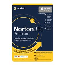 Norton 21432824 360 Premium 100GB - 1 User 10 Devices - 1 Year