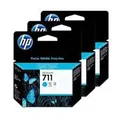 HP CZ134A 711 3-pack 29-ml Cyan Ink Cartridges CZ134A