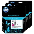 HP CZ135A 711 3-pack 29-ml Magenta Ink Cartridge CZ135A