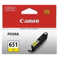 Canon CLI651Y CLI651 Yellow Ink Cart 344 A4 pages (ISO/IEC 24711) Yellow