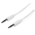 StarTech MU2MMMSWH 2m White Slim 3.5mm Stereo Audio Cable