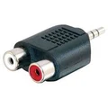 Alogic 3.5M-2RCAF-ADP 3.5mm Stereo Audio to 2 X RCA Stereo ADAPTER (1) Male to (2) Female