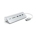 Satechi ST-3HCRS USB 3.0 Aluminium Hub and Card Reader - Silver (Avail: In Stock )
