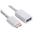 Ugreen 10817 Micro USB 3.0 OTG Cable for Samsung Note 3/S4/S5 - White