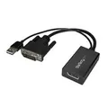 StarTech DVI2DP2 DVI to DisplayPort Adapter - USB Power - DVI-D to DP Converter