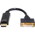 20cm DisplayPort Male to Single Link DVI-D Female Adapter