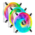 Corsair CO-9050104-WW iCUE QL120 RGB White 120mm PWM Fan - Three Pack with Lighting Node CORE (Avail: In Stock )