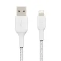 Belkin CAA002bt2MWH Boost Charge 2m Lightning to USB-A Braided Cable - White