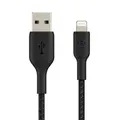 Belkin CAA002bt2MBK Boost Charge 2m Lightning to USB-A Braided Cable - Black