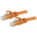 StarTech N6PATC750CMOR CAT6 Ethernet Cable 7.5m Orange 650MHz Snagless Patch Cord