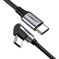 Ugreen ACBUGN50123 1m Angled USB Type-C to USB Type-C Cable - Gray/Black (Avail: In Stock )