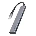 Bonelk ELK-80022-R Long-Life Series USB-C to 4 Port USB-A 3.0 Slim Hub - Space Grey