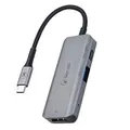 Bonelk ELK-80020-R Longlife Series 3-in-1 USB-C Multiport Hub - Space Grey