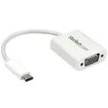 StarTech CDP2VGAW USB-C to VGA Adapter - USB Type-C to VGA Video Converter - White