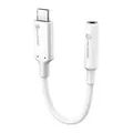 Alogic ELPC35A-WH Elements Pro 10cm USB-C to 3.5mm Audio Adapter - White
