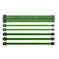 Thermaltake AC-034-CN1NAN-A1 TtMod Sleeved PSU Extension Cable Set - Green/Black