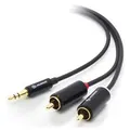 Alogic AD-SPL-10 Premium 10m 3.5mm Stereo Audio to 2x RCA Stereo Male Cable (M/M)