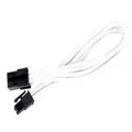 SilverStone SST-PP07-IDE6W White PP07 6Pin To 6Pin PCIE Sleeved Power Cable Extension