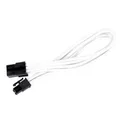 SilverStone SST-PP07-IDE6W White PP07 6Pin To 6Pin PCIE Sleeved Power Cable Extension