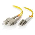 Alogic LCSC-1.5-OS2 1.5m LC-SC Single Mode Duplex LSZH Fibre Cable 09/125 OS2