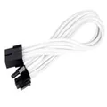 SilverStone SST-PP07-PCIW White PP07 8Pin To 8Pin (6+2) PCIE Sleeved Power Cable Extension