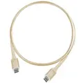 SilverStone SST-CPU06G-1000 CPU06 1m M/M USB Type-C to USB Type-C Cable - Gold
