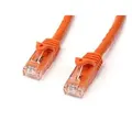 StarTech N6PATC3MOR CAT6 Ethernet Cable 3m Orange 650MHz 100W Snagless Patch Cord