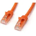 StarTech N6PATC5MOR CAT6 Ethernet Cable 5m Orange 650MHz 100W Snagless Patch Cord
