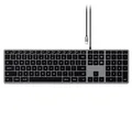 Satechi ST-UCSW3M Slim W3 Wired Backlit Keyboard - Space Grey